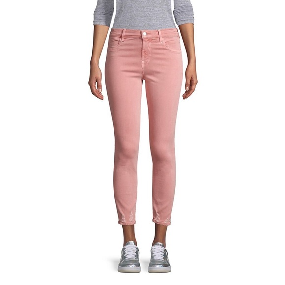 J Brand Denim - J Brand Alana High-Rise Cropped Pink Skinny Jeans size 28 Barbiecore Barbie